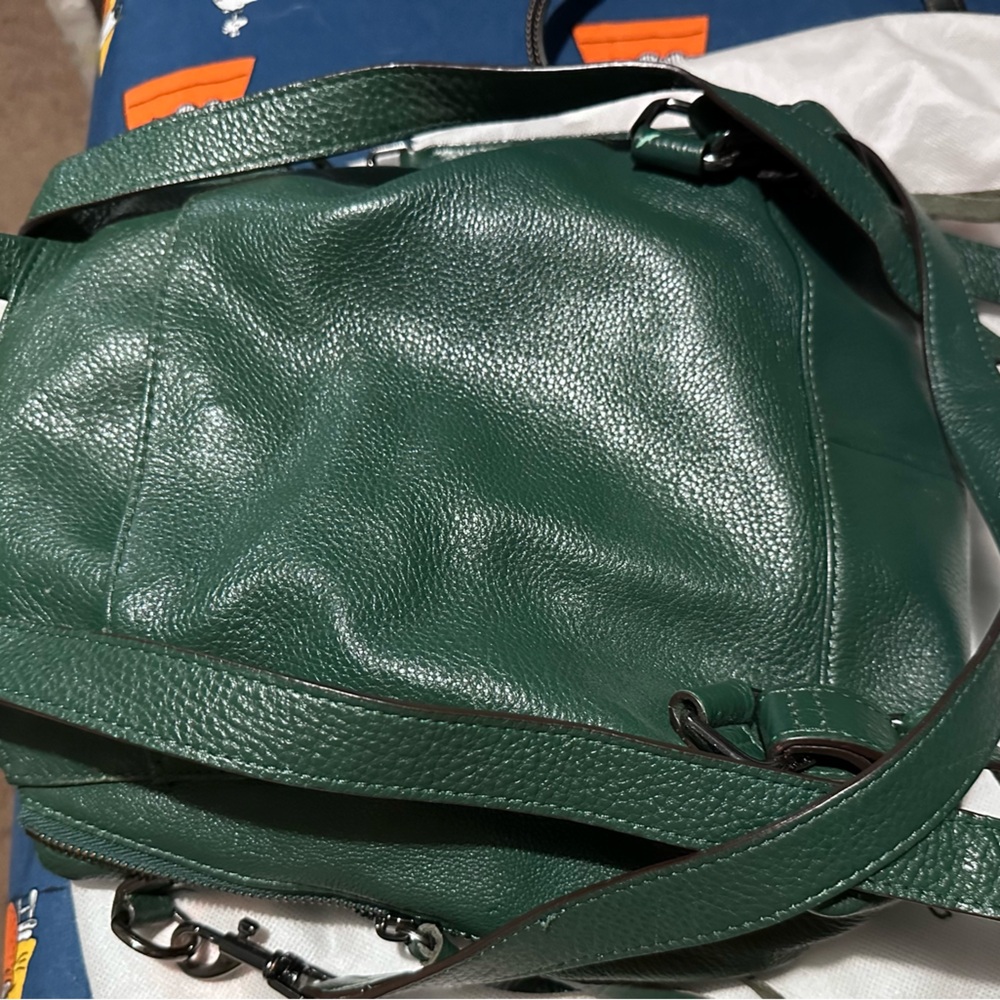 Amy Kestenberg Leather Backpack/Purse with Chain Detail - Picture 3 of 14